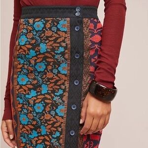 Anthropologie Dolan Left Coast mixed design skirt size xsmall